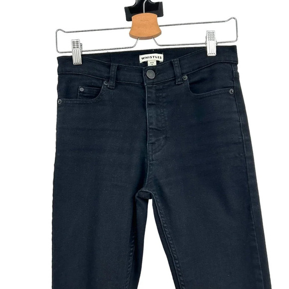 Whistles Black Skinny Jeans Denim Dark Wash Size‎ 26 - Picture 3 of 12
